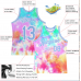 CUSTOM TIE DYE LIGHT BLUE-WHITE 3D PATTERN DESIGN BASKETBALL