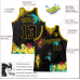 CUSTOM GRAFFITI PATTERN BLACK-GOLD 3D BASKETBALL