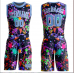 CUSTOM GRAFFITI PATTERN LIGHT BLUE-WHITE ROUND NECK SUBLIMATION BASKETBALL SUIT